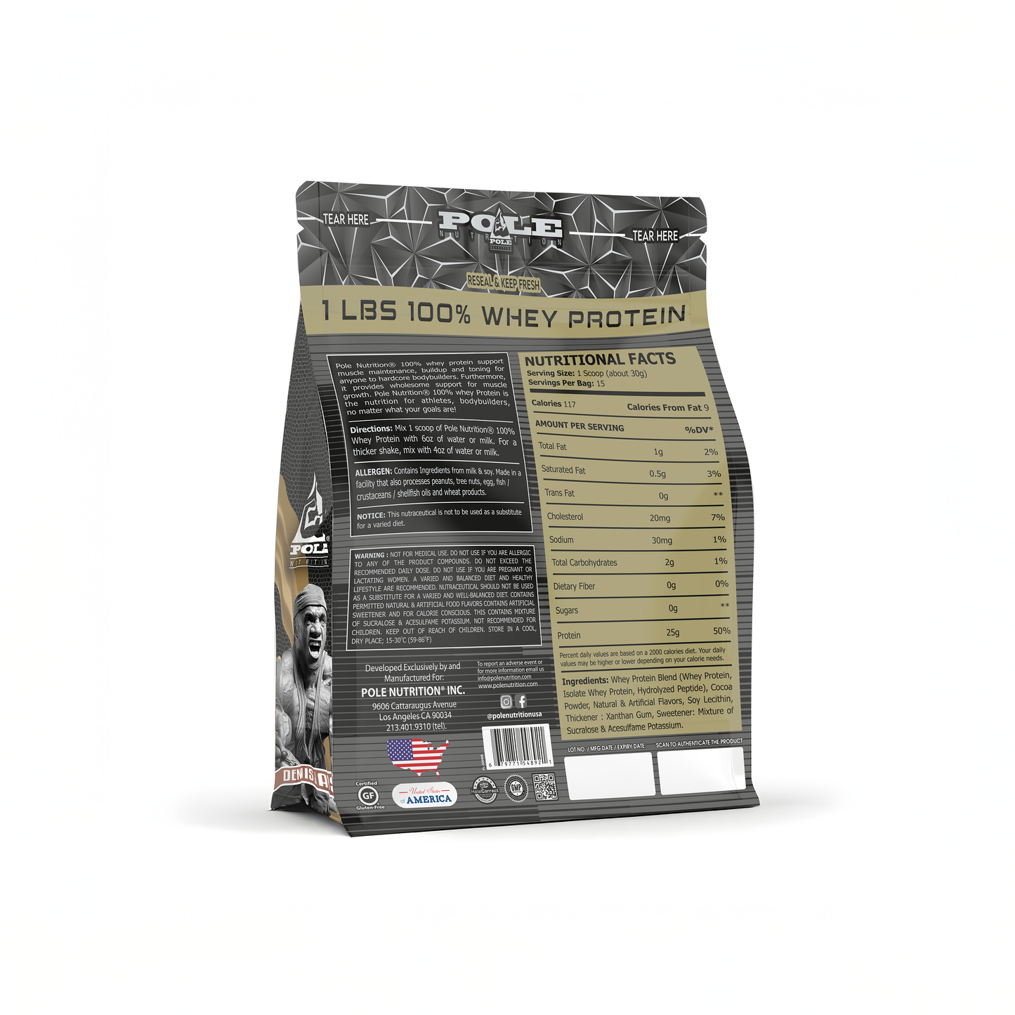 NEW LAUNCH - Pole Nutrition Whey Protein | Lean Muscle Shake | High Protein, Zero Sugar | 1 Lbs (454g) USE CODE: FREEDOM100 for ₹100/- more OFF