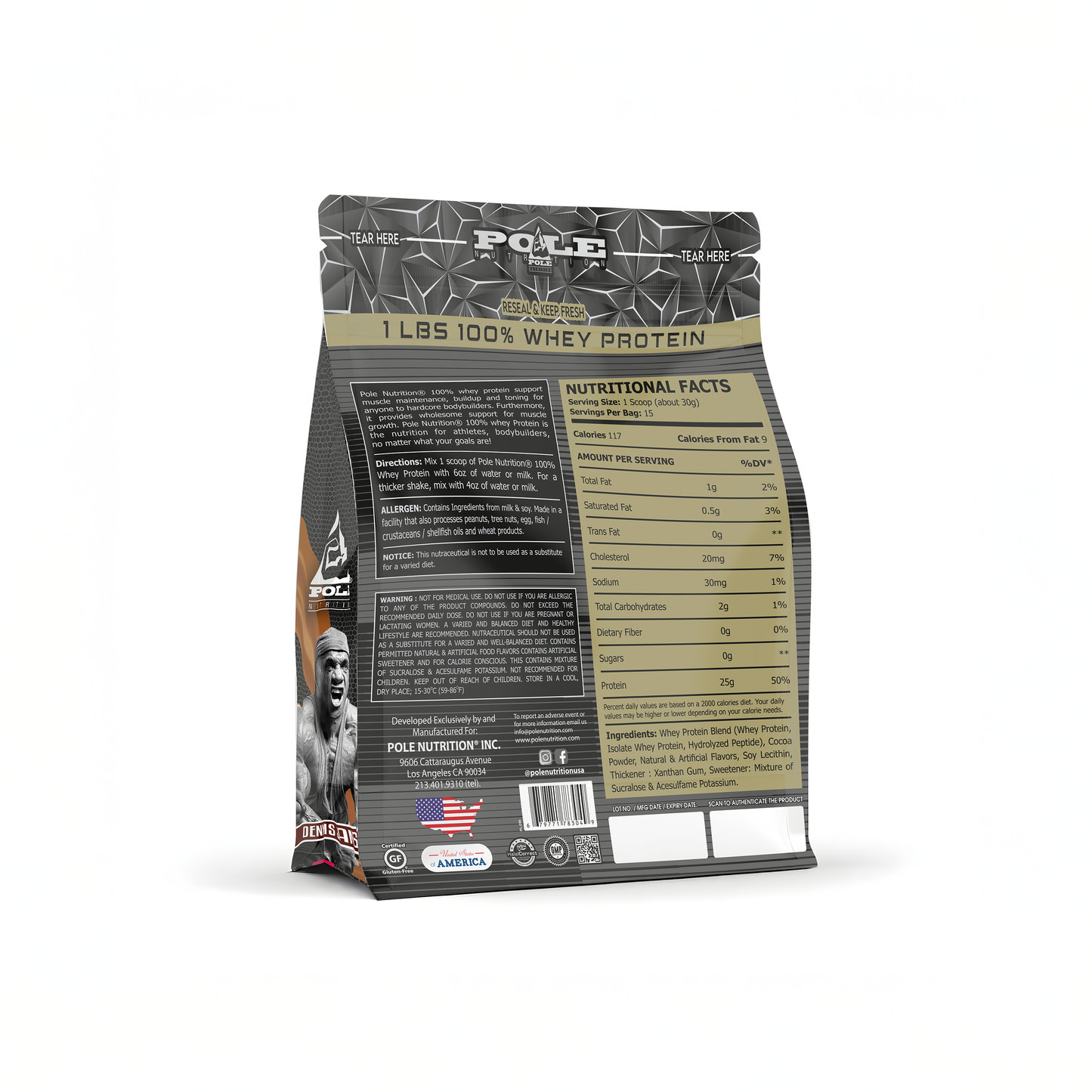 NEW LAUNCH - Pole Nutrition Whey Protein | Lean Muscle Shake | High Protein, Zero Sugar | 1 Lbs (454g) USE CODE: FREEDOM100 for ₹100/- more OFF