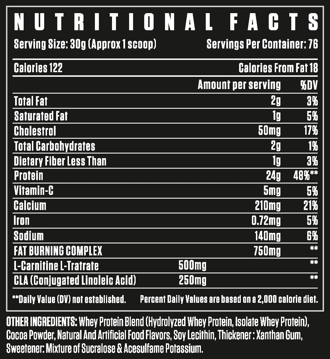 Dexter Jackson BLACK SERIES ANABOLIC RIPPED WHEY 5 LBS MILK CHOCOLATE Whey Protein (2268 g)