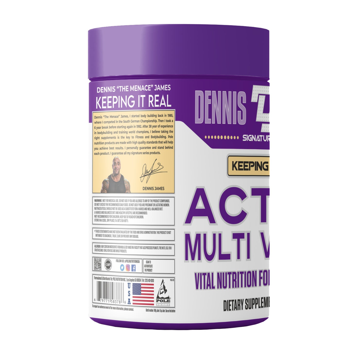 Dennis James Active Multi Vitamin 90 Tablets