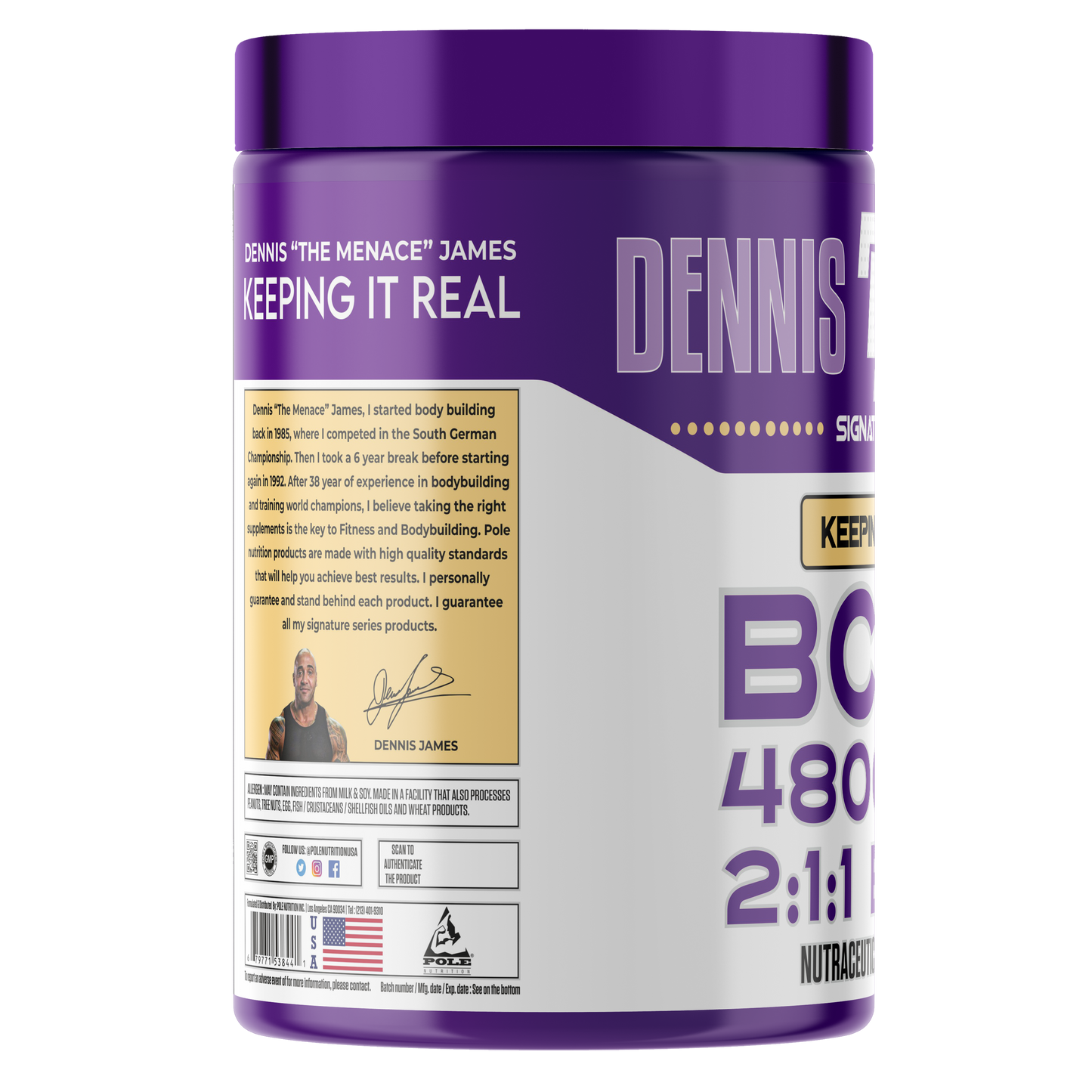 Dennis James Signature Series BCAA - 400 TAB
