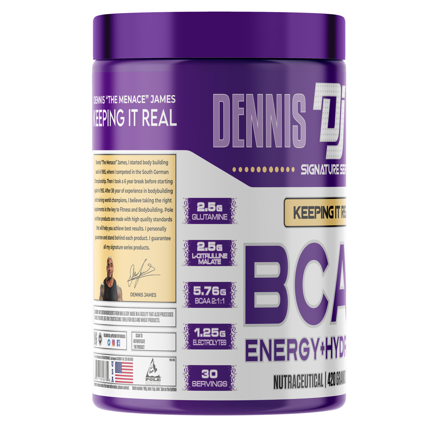 Dennis James Signature Series BCAA 30 Serving