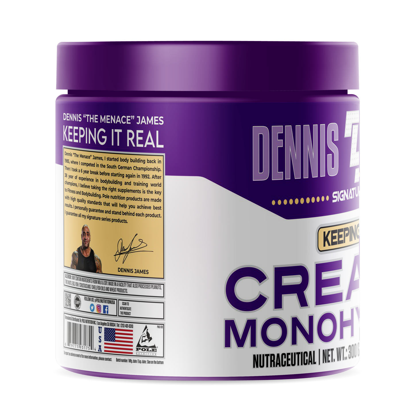 Dennis James Signature Series Creatine Monohydrate