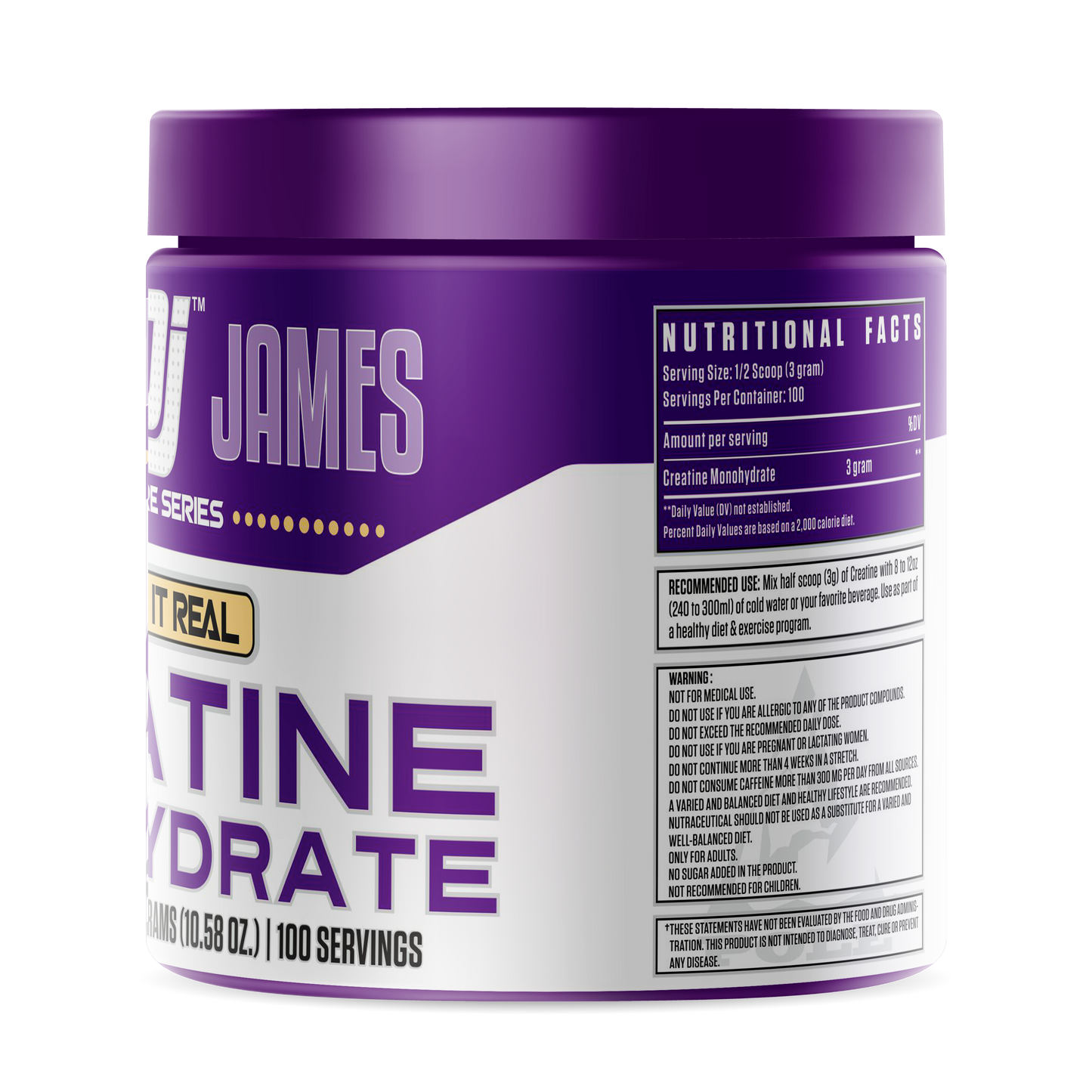Dennis James Signature Series Creatine Monohydrate