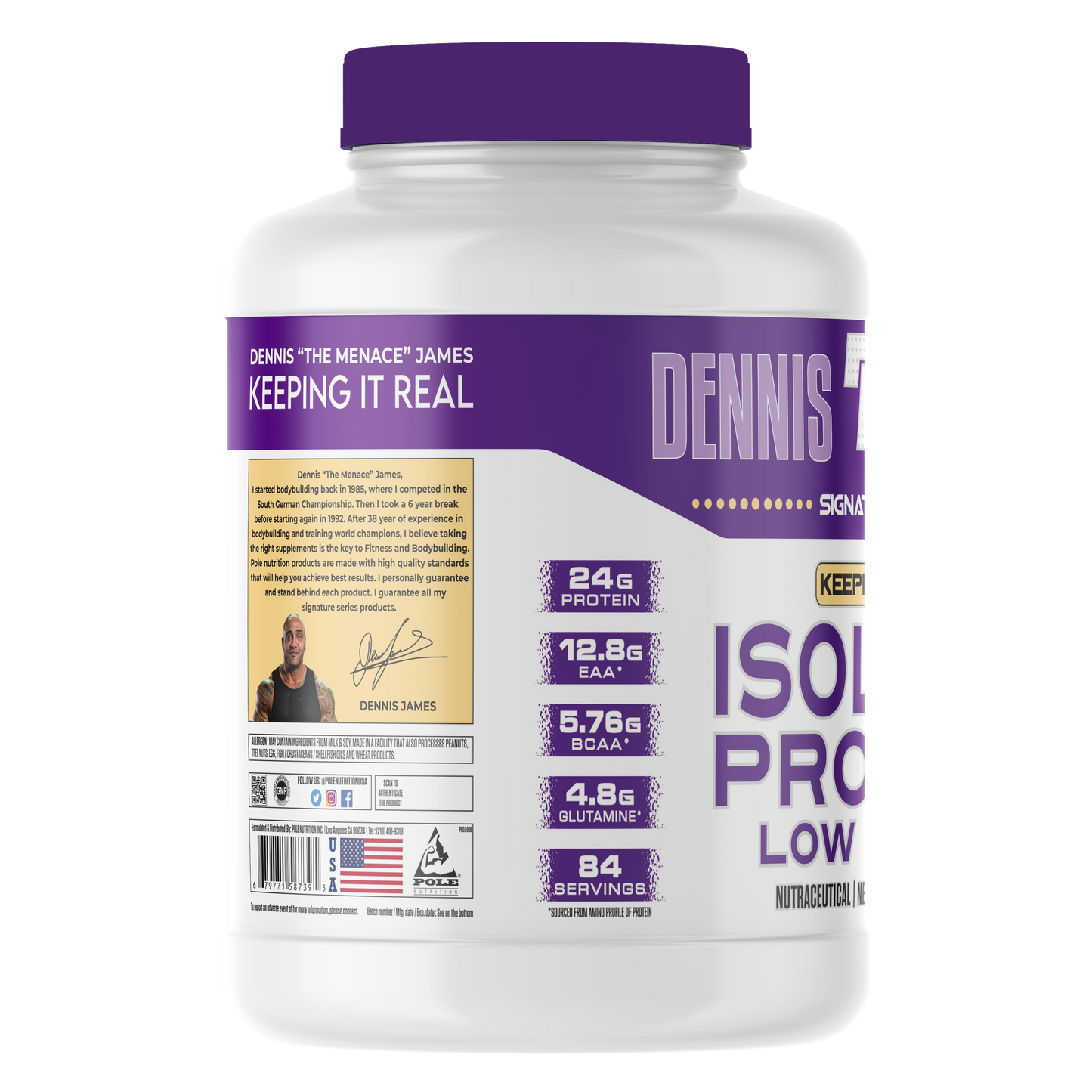 Dennis James Signature Series Isolate Protein