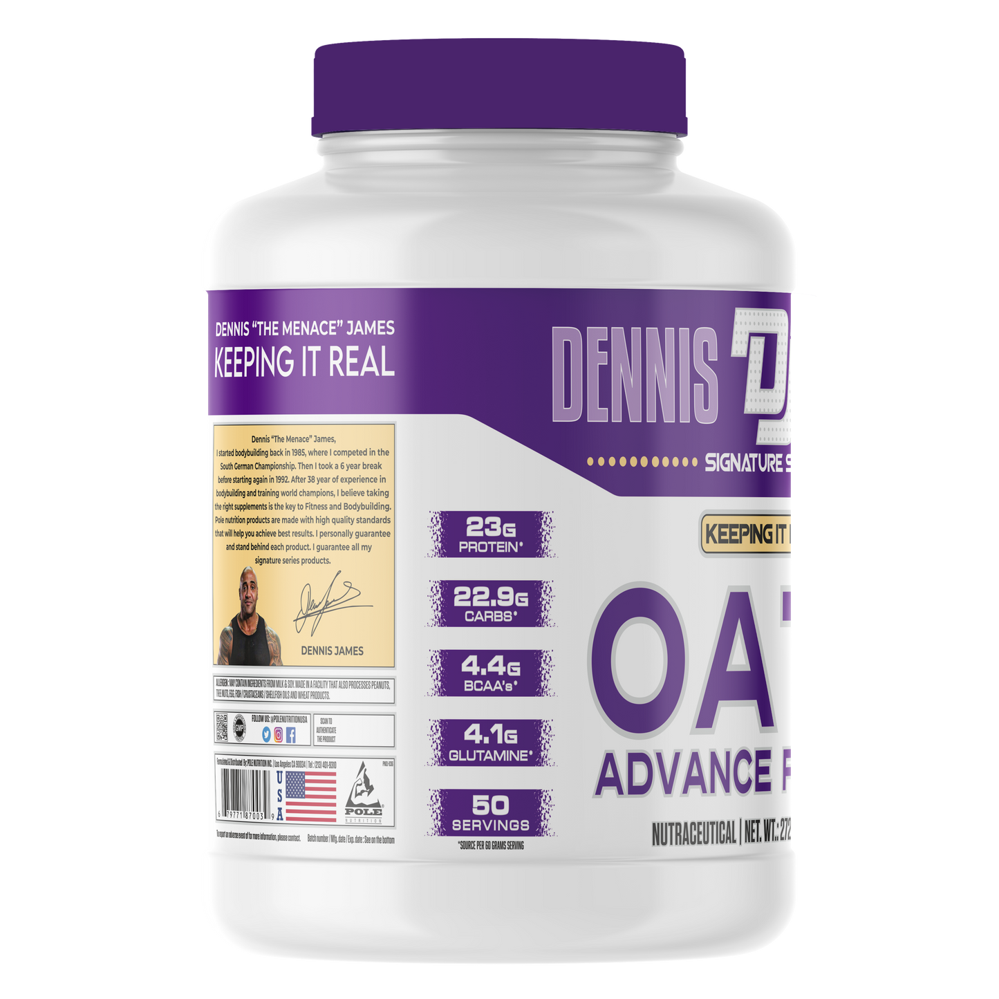 Dennis James Signature Series Oats Advance Protein