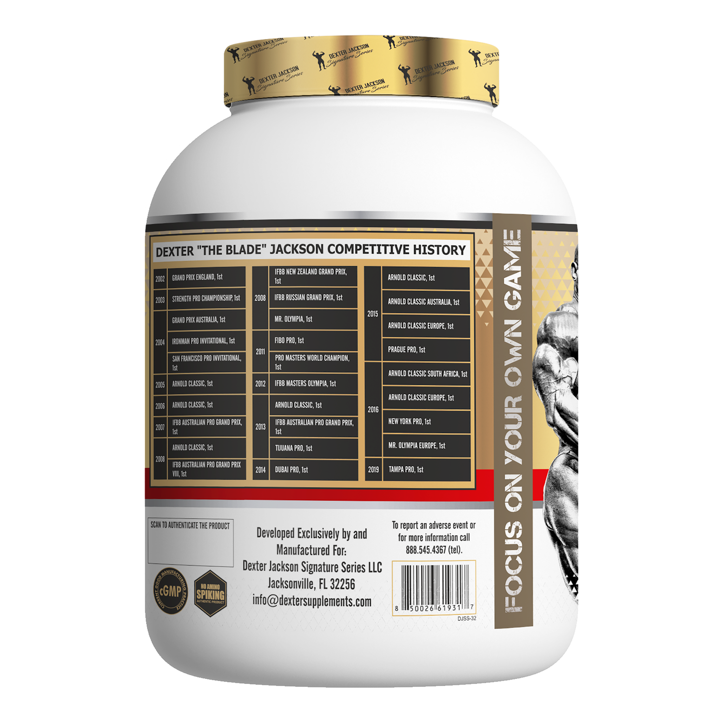 Dexter Jackson Gold Series 100% Whey Protein Advanced 2268 Gram 5 Lbs