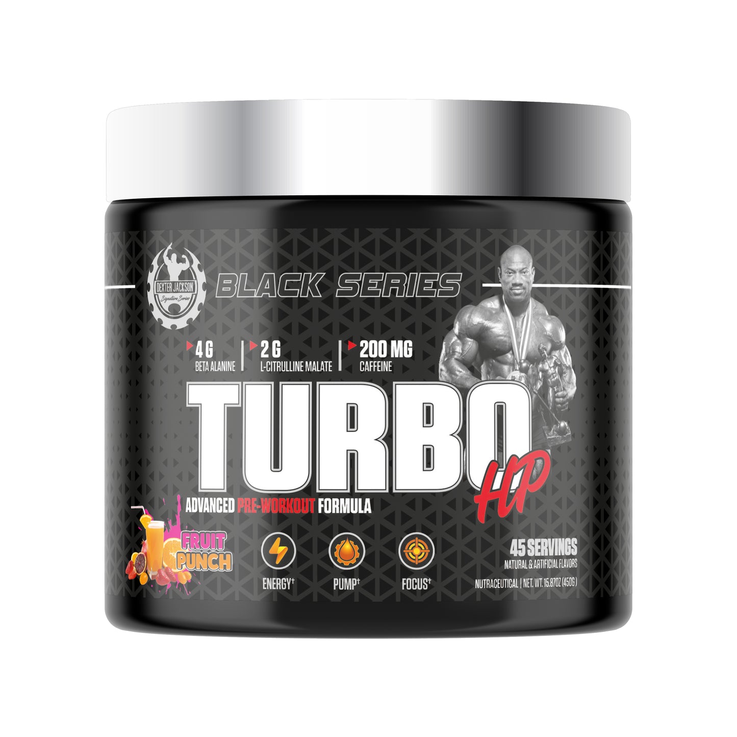 Dexter Jackson Black Series Turbo HP Pre-Workout -45 Serving