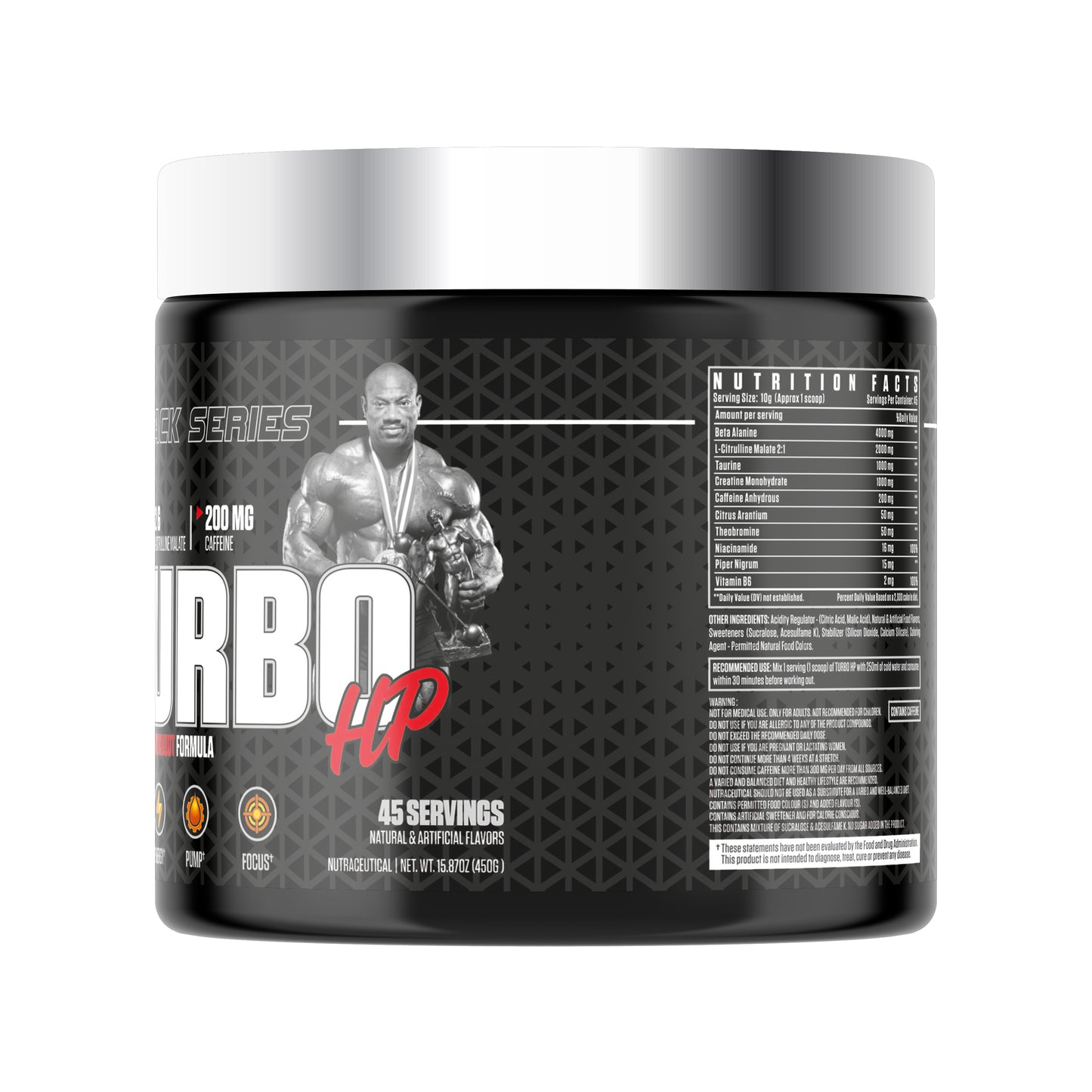 Dexter Jackson Black Series Turbo HP Pre-Workout -45 Serving