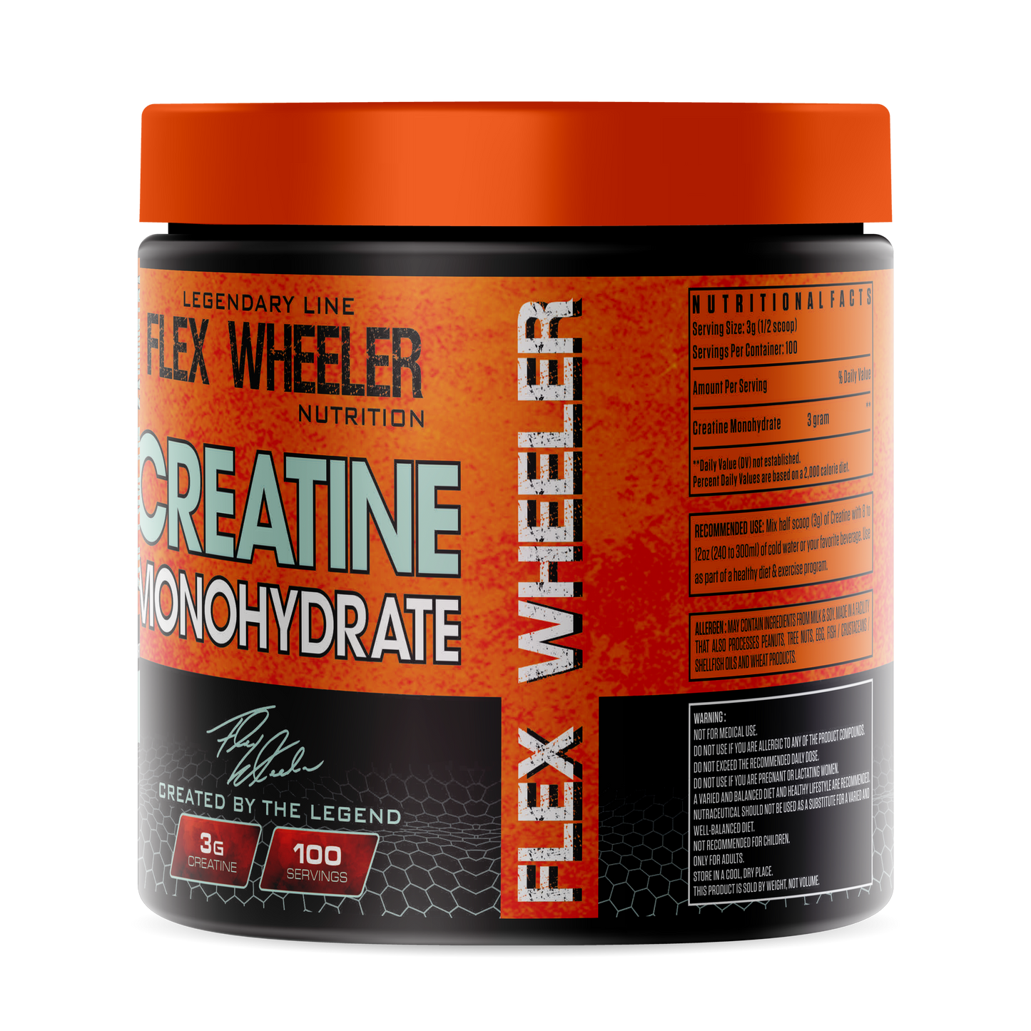 Flex Wheeler Nutrition Creatine, 300g,100 Servings Muscle Strength and Performance Booster