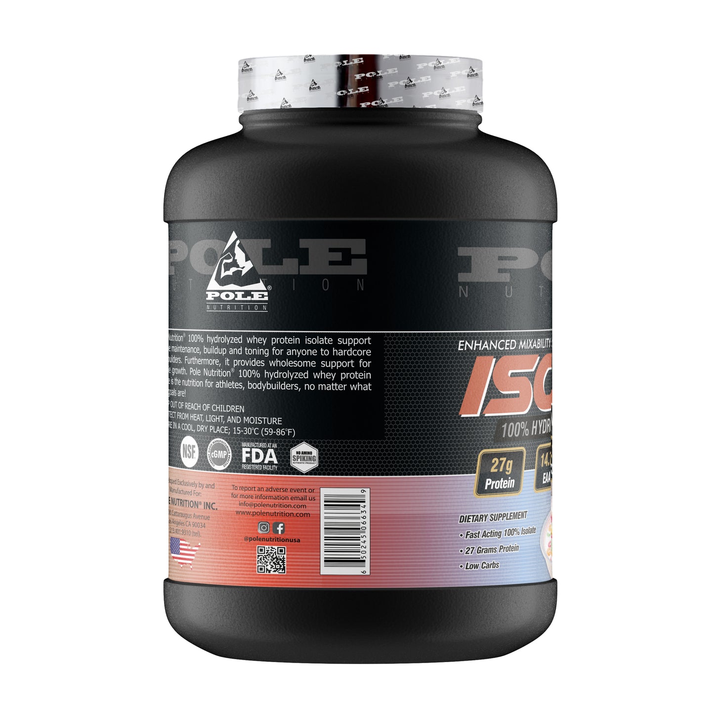 Pole Nutrition 100% Hydrolyzed Isolate Whey Protein (5 Lbs)