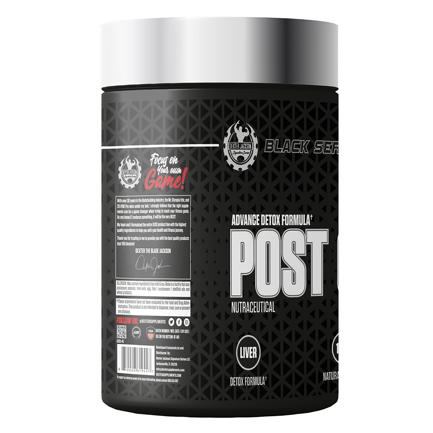 Dexter Jackson Black Series Post Cycle Performance | Advance Detox Formula| 60 Tablet