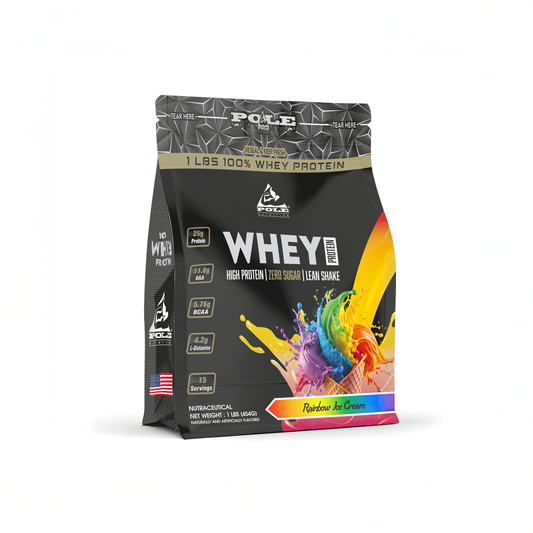 NEW LAUNCH - Pole Nutrition Whey Protein | Lean Muscle Shake | High Protein, Zero Sugar | 1 Lbs (454g) USE CODE: FREEDOM100 for ₹100/- more OFF