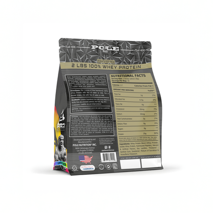 NEW LAUNCH - Pole Nutrition Whey Protein | 2 Lbs (907g) | 25g Protein | Zero Sugar | Lean Muscle Shake | 30 Servings 2 LBS