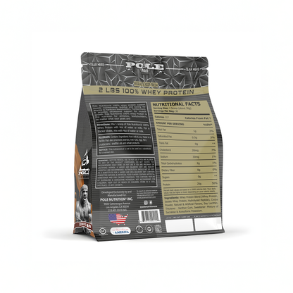 NEW LAUNCH - Pole Nutrition Whey Protein | 2 Lbs (907g) | 25g Protein | Zero Sugar | Lean Muscle Shake | 30 Servings 2 LBS