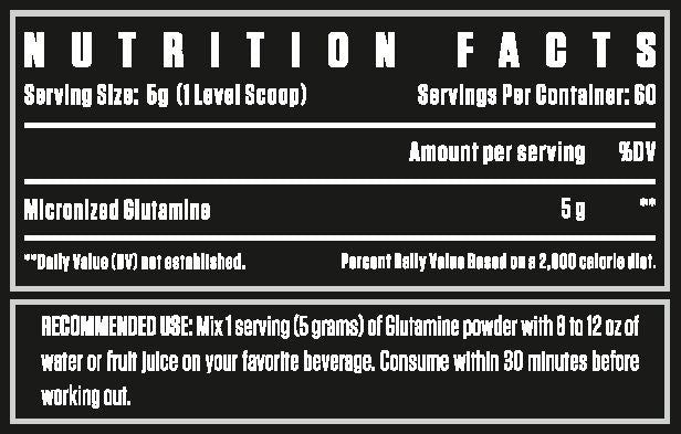 Dexter Jackson Black Series Micronized Glutamine - 60 Servings, 300gm | Muscle Recovery and Immune Support - Essential Amino Acid