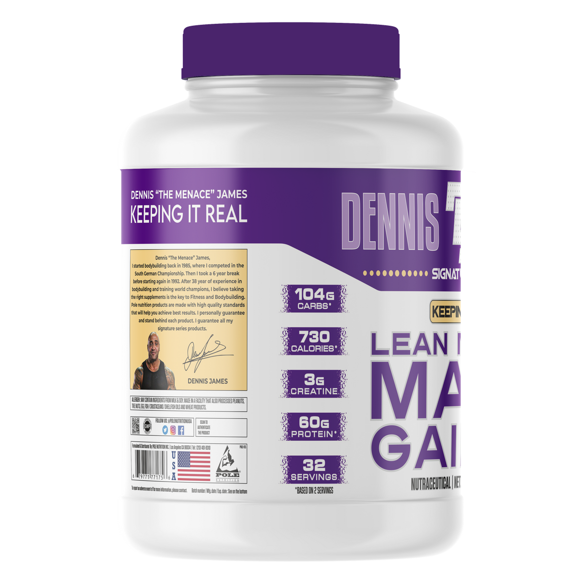 Dennis James Lean Mass 7 LBS
