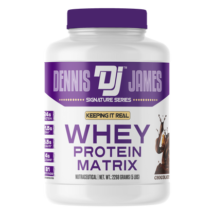 Dennis James Signature Series Whey Protein Powder Matrix 81 servings