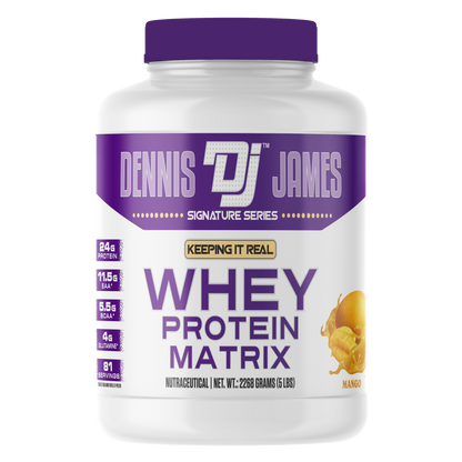 Dennis James Signature Series Whey Protein Powder Matrix 81 servings