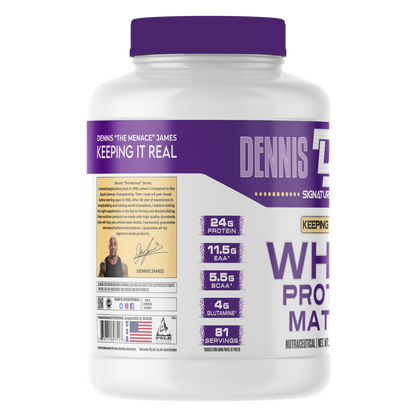 Dennis James Signature Series Whey Protein Powder Matrix 81 servings