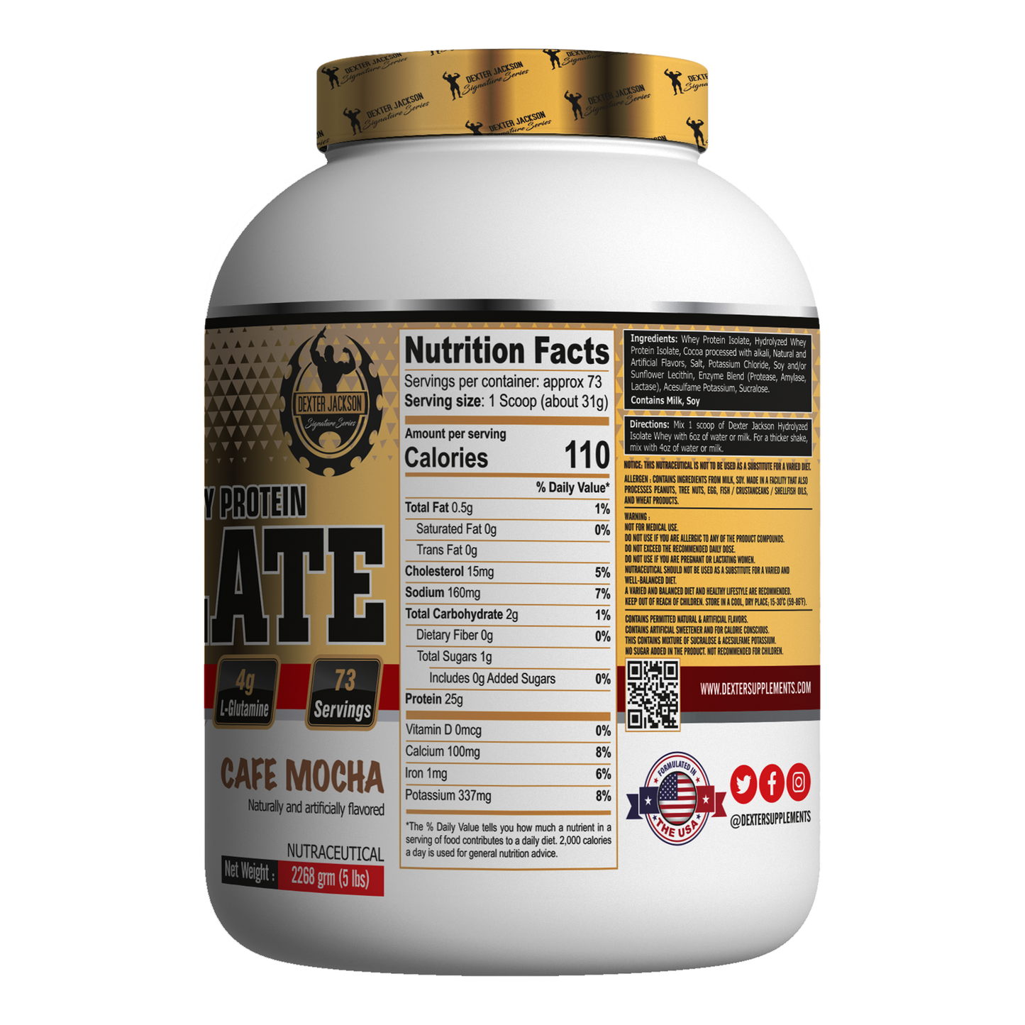 Dexter Jackson Signature Series Isolate Protein - 5LBS