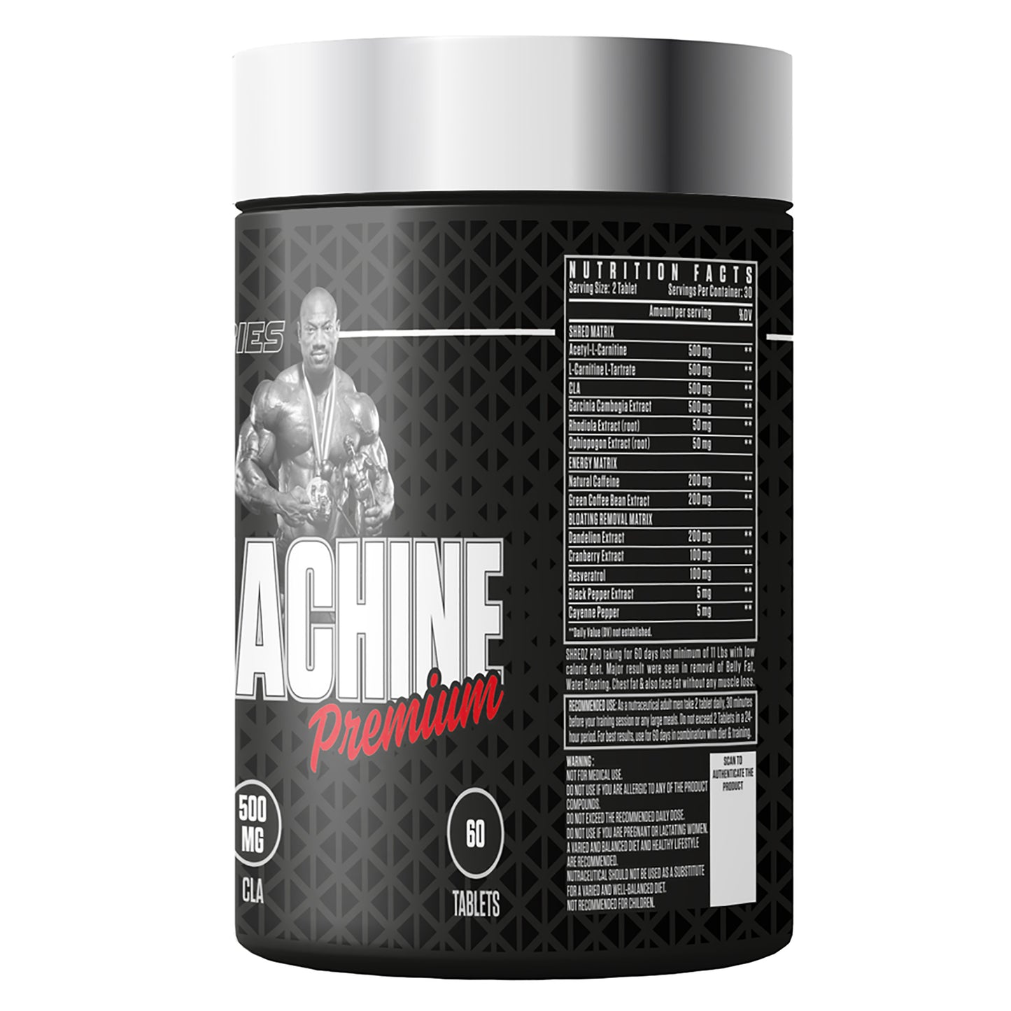 Dexter Jackson Black Series Lean Machine Premium | 60 Tablets