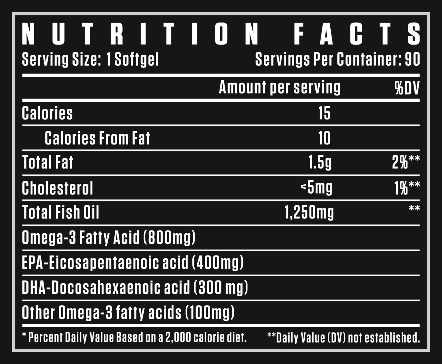 Dexter Jackson Signature Series Black Series Omega-3 Elite | Fish Oil - 1250Mg, Omega-3-800Mg | 90 Softgels - Joint Support Supplement