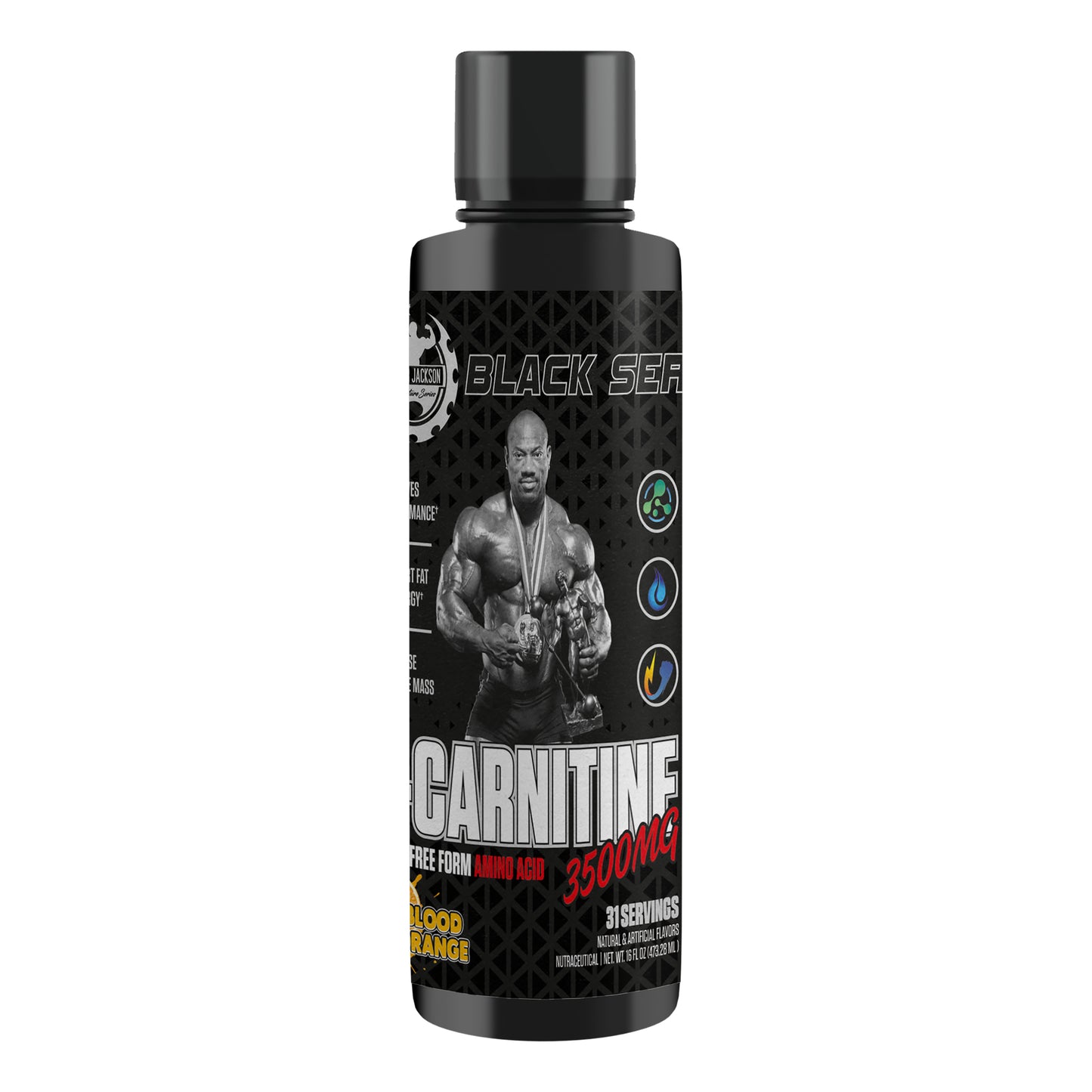 Dexter Jackson Black Series Carnitine liquid | Free from Amino Acid | 31 Serving,3500 MG (473.28 ML)