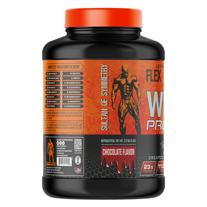 Flex Wheeler Nutrition Whey Protein Powder - 5 lbs (2.27kg) | Premium Muscle Building Supplement with 100% Pure Whey Isolate