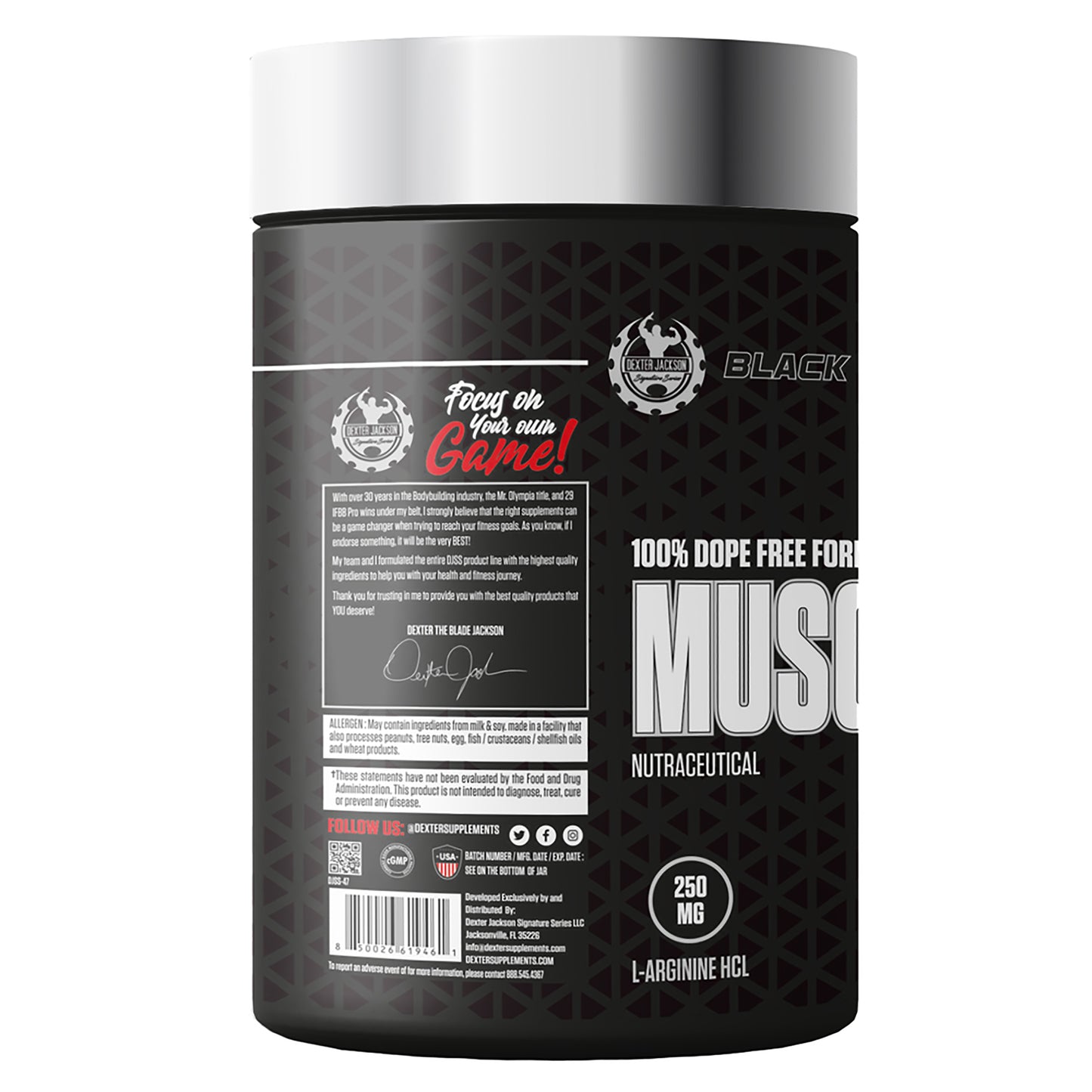 Dexter Jackson Black Series Muscle Gain Support - 120 Tabs