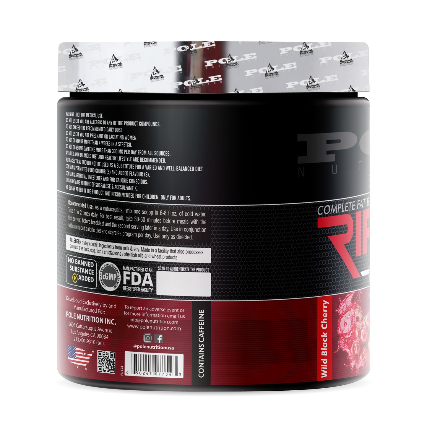 Pole Nutrition Ripper Fat Burner - 50 Serving