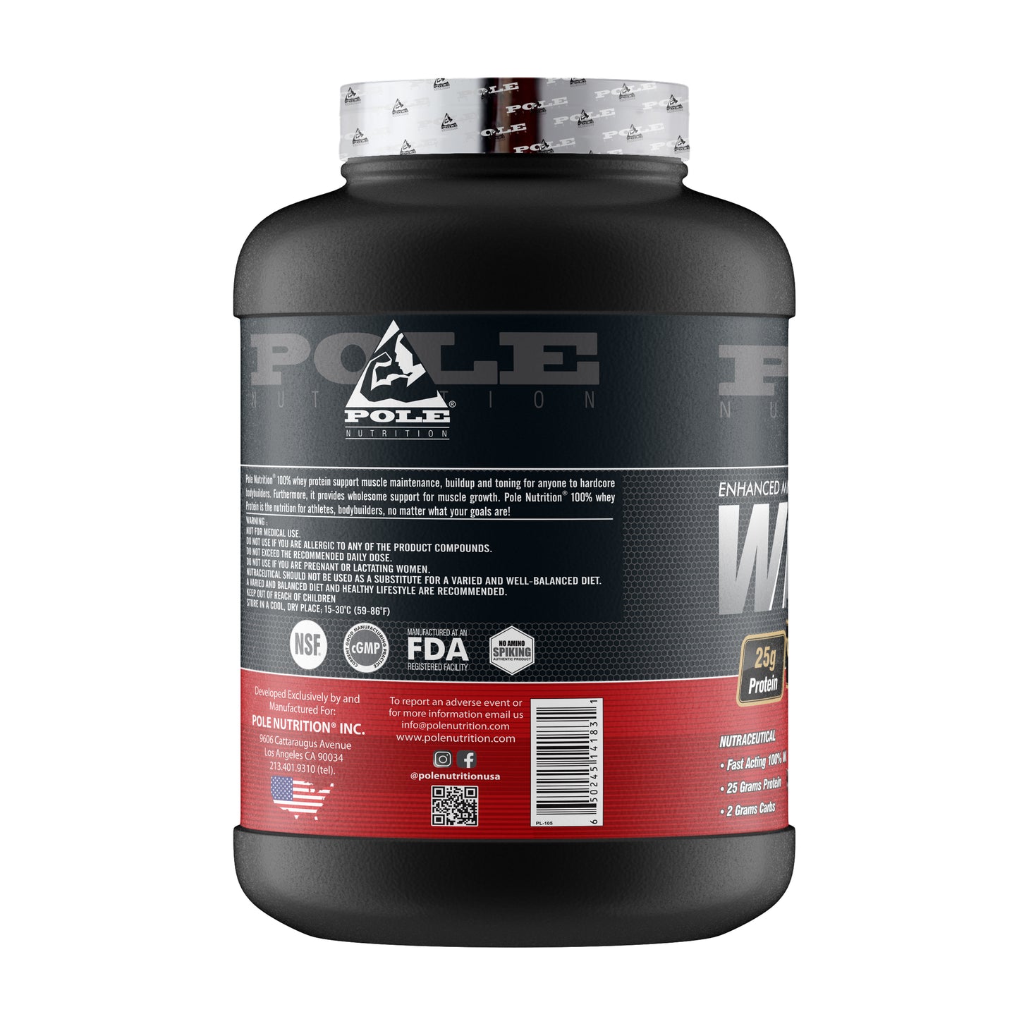 Pole Nutrition 100% Whey Protein - 5LBS