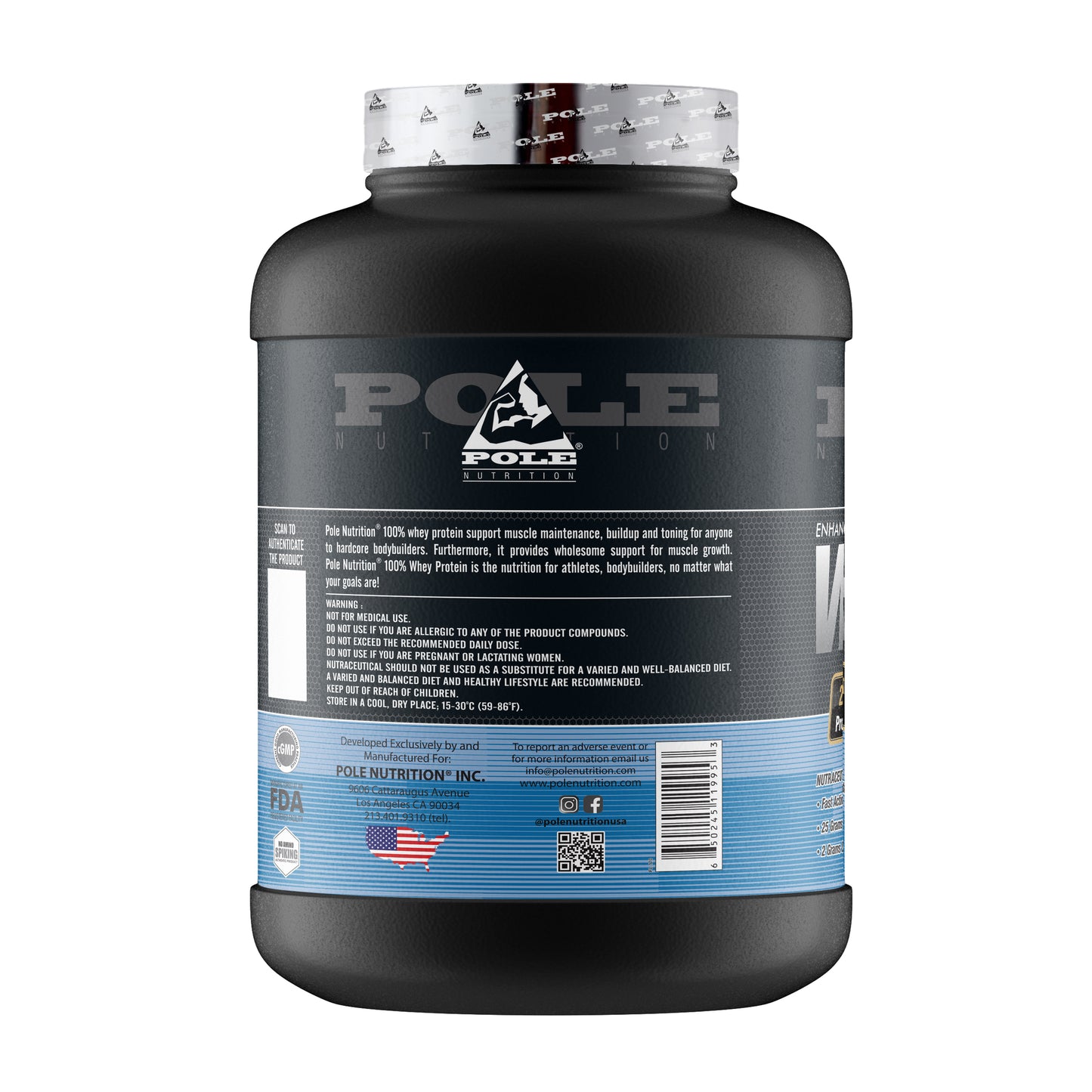 Pole Nutrition 100% Whey Protein - 5LBS