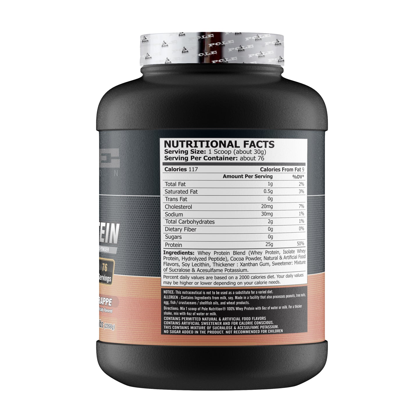 Pole Nutrition 100% Whey Protein - 5LBS